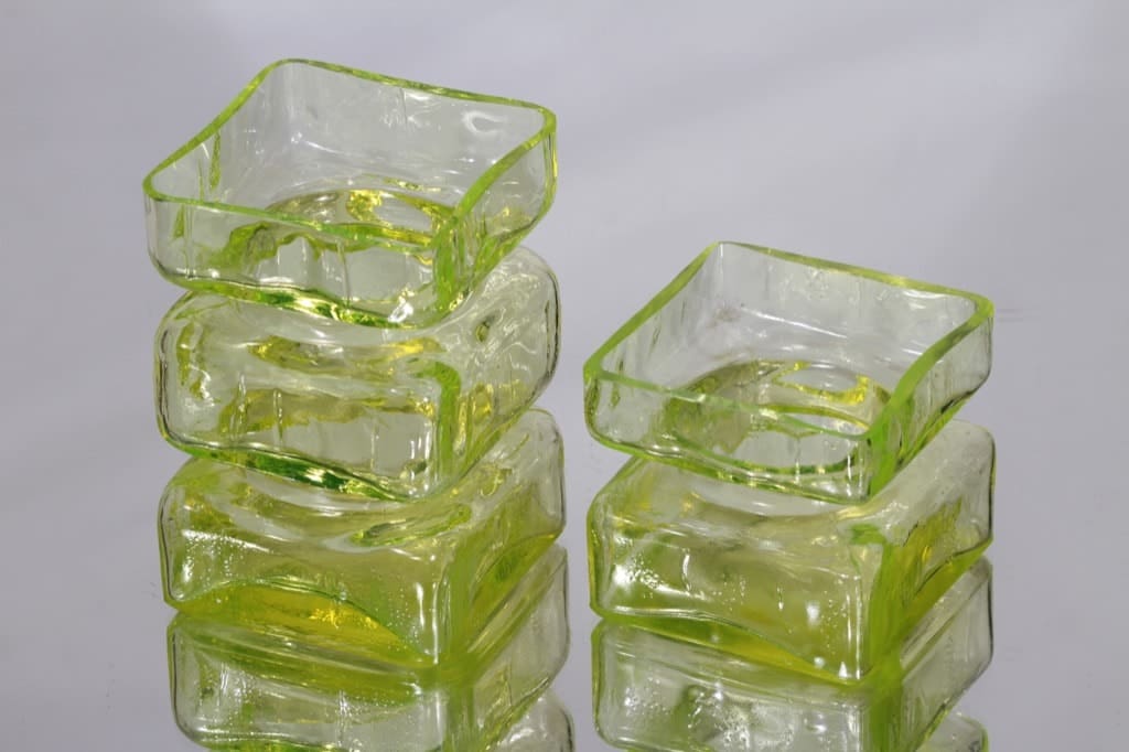 Riihimäen lasi Pala maljakot, eri kokoja, 2 kpl, suunnittelija Helena Tynell, eri kokoja