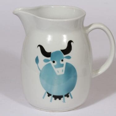 Arabia Heluna kaadin, 2 l, suunnittelija , 2 l, lehmäaihe, suuri, puhalluskoriste