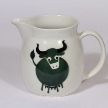 Arabia Heluna kaadin, 1.5 l, suunnittelija , 1.5 l, lehmäaihe, puhalluskoriste