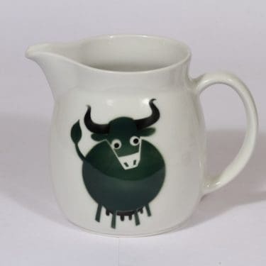 Arabia Heluna kaadin, 1.5 l, suunnittelija , 1.5 l, lehmäaihe, puhalluskoriste