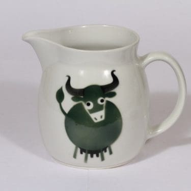 Arabia Heluna kaadin, 1.5 l, suunnittelija , 1.5 l, lehmäaihe, puhalluskoriste