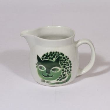 Arabia Kissa kaadin, 1 l, suunnittelija , 1 l, kissa-aihe, pieni, puhalluskoriste