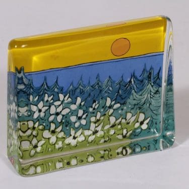 Iittala lasikortti, Lämpö auringon, suunnittelija Heljä Liukko-Sundström, Lämpö auringon, serikuva