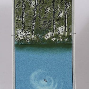 Arabia seinälaatta, Kala, suunnittelija Heljä Liukko-Sundström, Kala, suuri, serikuva