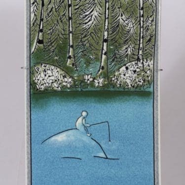 Arabia seinälaatta, Onkija, suunnittelija Heljä Liukko-Sundström, Onkija, suuri, serikuva