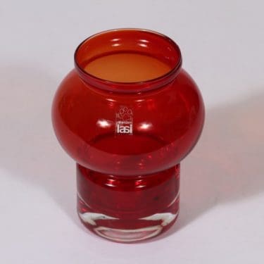 Riihimäen lasi Välkky tuikkulyhty, rubiininpunainen, suunnittelija Tamara Aladin, pieni