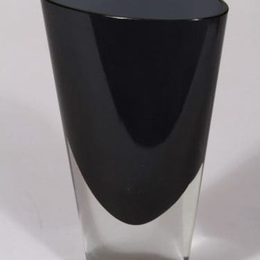 Nuutajärvi KF 234 maljakko, sininen, suunnittelija Kaj Franck, signeerattu