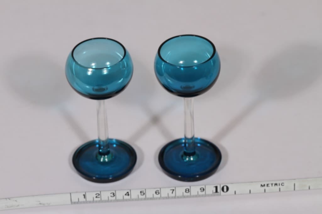 Riihimäen lasi Harlekiini liköörilasit, 3 cl, 2 kpl, suunnittelija Nanny Still, 3 cl, jalallinen kuva 2