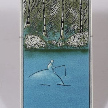 Arabia seinälaatta, Onkija, suunnittelija Heljä Liukko-Sundström, Onkija, suuri, serikuva