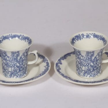 Arabia Anna kahvikupit, sininen, 2 kpl, suunnittelija , serikuva