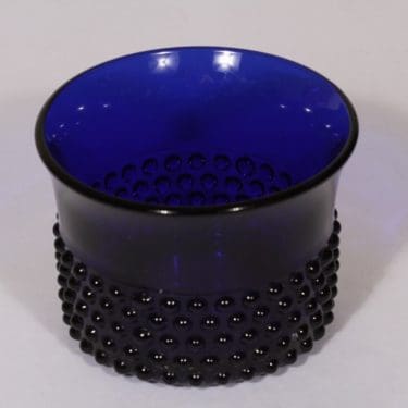 Nuutajärvi Näppyläkulho kulho, sininen, suunnittelija Saara Hopea,