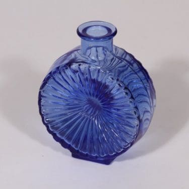 Riihimäen lasi Aurinkopullo koristepullo, sininen, suunnittelija Helena Tynell, pieni