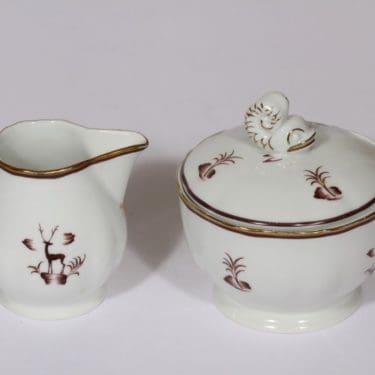 Arabia Diana sokerikko ja kermakko, suunnittelija , siirtokuva