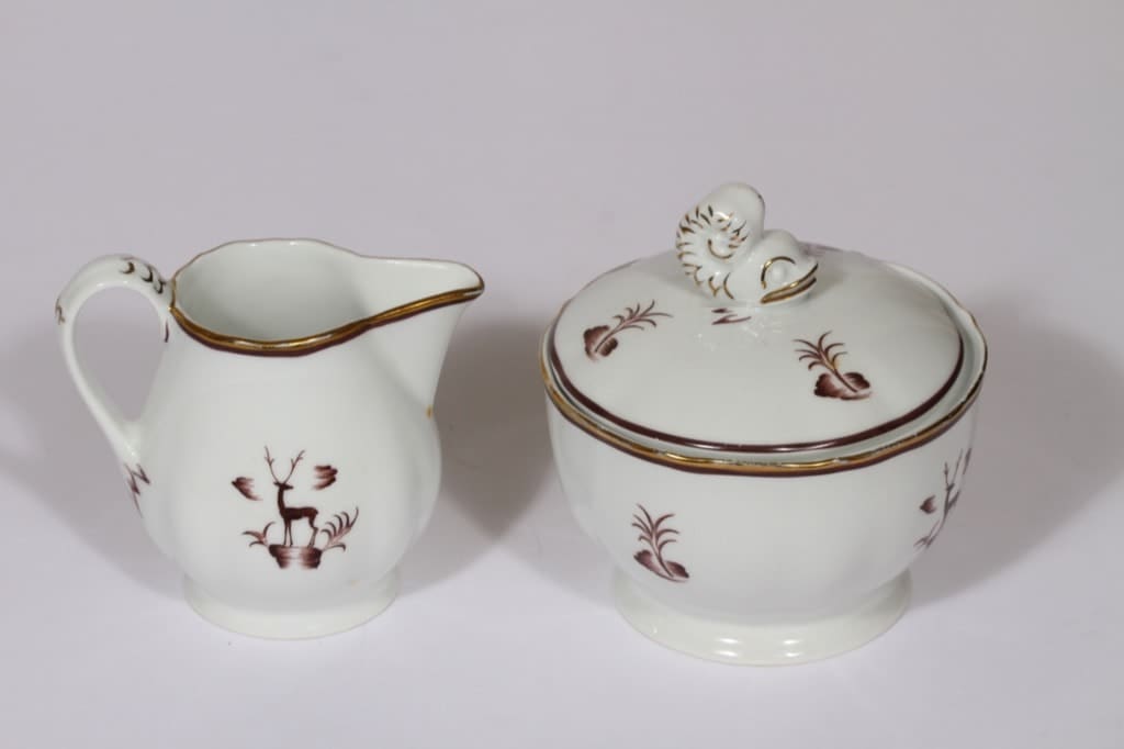 Arabia Diana sokerikko ja kermakko, suunnittelija , siirtokuva