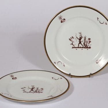 Arabia Diana lautaset, pieni, 2 kpl, suunnittelija , pieni, serikuva