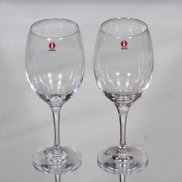 Iittala Kolibri olutlasit, kirkas, 2 kpl, suunnittelija Timo Sarpaneva,