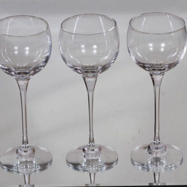 Iittala Aurora punaviinilasit, kirkas, 3 kpl, suunnittelija Heikki Orvola,