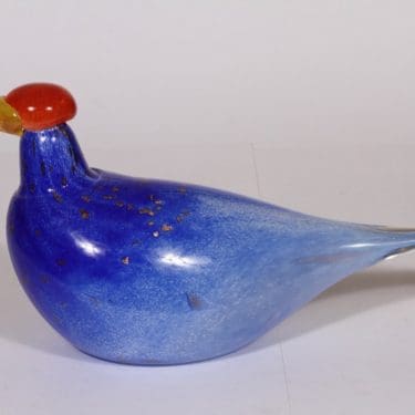 koristelintu, monivärinen, suunnittelija Asmo Uutela, suuri, singeerattu