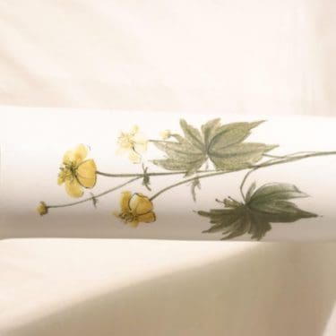 Arabia Kukka maljakko, käsinmaalattu, suunnittelija Hilkka-Liisa Ahola, käsinmaalattu, signeerattu