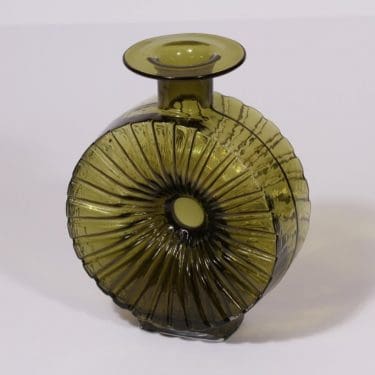 Riihimäen lasi Aurinkopullo koristepullo, koko 3/4, suunnittelija Helena Tynell, koko 3/4