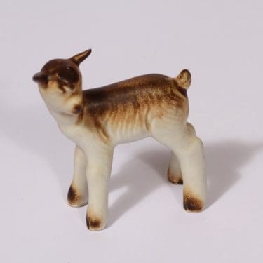 Arabia eläinfiguuri, lammasaihe, suunnittelija Lea von Mickwitz, lammasaihe, käsinmaalattu