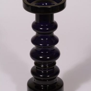 Nuutajärvi Pikku-Majakka maljakko, lila, suunnittelija Oiva Toikka, signeerattu