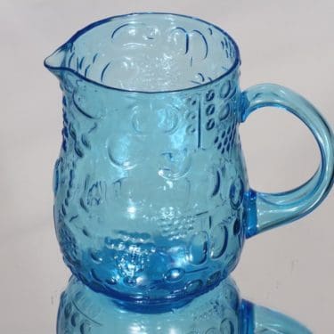 Nuutajärvi Frutta kaadin, turkoosi, suunnittelija Oiva Toikka, 1 l