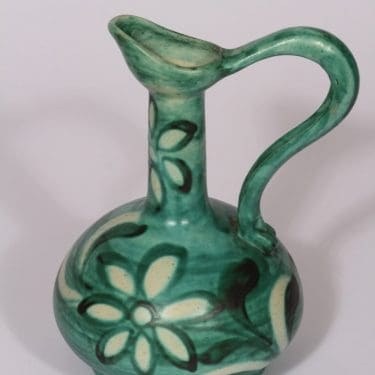 Kupittaan savi 148 koristekaadin, suunnittelija Maire Aarnio, käsinmaalattu, signeerattu, kobolttiväri