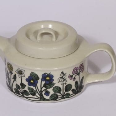 Arabia Flora teekaadin, suunnittelija , 1.35 l, serikuva, kukka-aihe