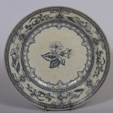 Arabia Speranza lautanen, sininen, suunnittelija , syvä, kuparipainokoriste