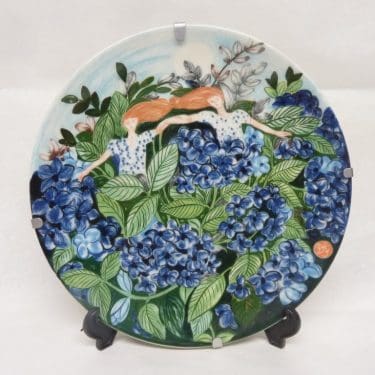 Arabia Horoskooppi seinälautanen, Kaksoset, suunnittelija Dorrit von Fieandt, Kaksoset, horoskooppiaihe