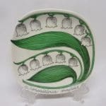 Arabia Botanica koristelautanen, Kielo, suunnittelija , Kielo, pieni, serikuva