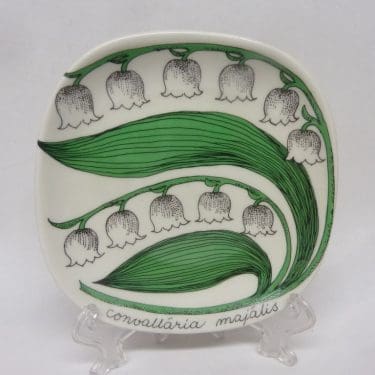 Arabia Botanica koristelautanen, Kielo, suunnittelija , Kielo, pieni, serikuva