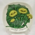 Arabia Botanica koristelautanen, Leskenlehti, suunnittelija , Leskenlehti, pieni, serikuva