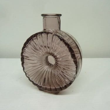 Riihimäen lasi Aurinkopullo koristepullo, ¼, suunnittelija Helena Tynell, ¼, pieni, lila