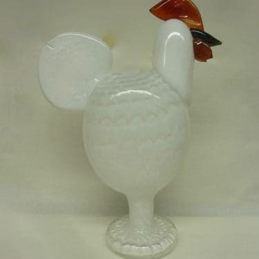 Nuutajärvi koristelintu, Kieku, suunnittelija Oiva Toikka, Kieku, iso, signeerattu