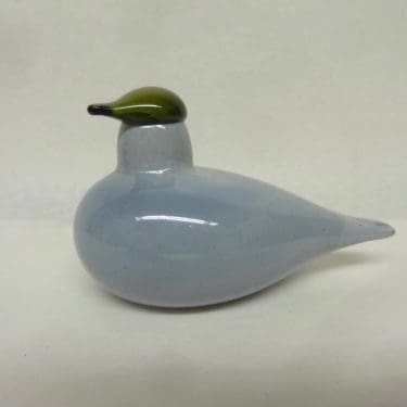 Nuutajärvi bird, company bird, harmaa, designer Oiva Toikka, special edition, small
