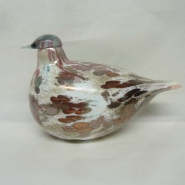 Nuutajärvi Vuosilintu koristelintu, 2008 Cucunor, suunnittelija Oiva Toikka, 2008 Cucunor, vuosilintu, monivärinen, signeerattu