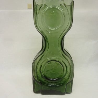 Riihimäen lasi Kaappikello maljakko, suunnittelija Helena Tynell, suuri, sininen