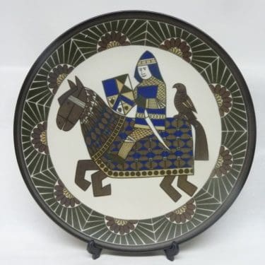 Arabia Ritari koristelautanen, suunnittelija Raija Uosikkinen, suuri, serikuva