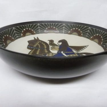 Arabia Ritari koristelautanen, kulho, suunnittelija Raija Uosikkinen, kulho, suuri, serikuva kuva 2