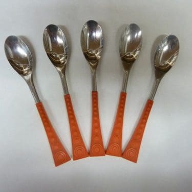 Hackman Colorina pikkulusikat, oranssi, 6 kpl, suunnittelija Nanny Still, 6 kpl (kuvasta poiketen)