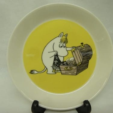 Arabia Muumi lautanen, Niiskuneiti, suunnittelija , Niiskuneiti, serikuva, käyttämätön, kaksipuoleinen kuva