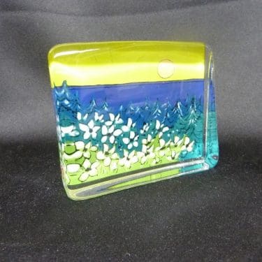 Iittala lasikortti, Lämpö Auringon, suunnittelija Heljä Liukko-Sundström, Lämpö Auringon, serikuva, kirkas