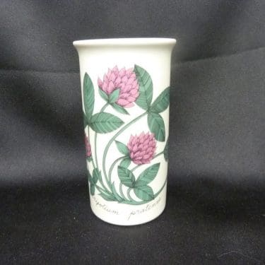 Arabia Botanica maljakko, Puna-Apila, suunnittelija Esteri Tomula, Puna-Apila, serikuva, kukka-aihe