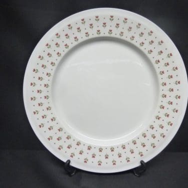 Arabia Miniflora lautaset, matala, suunnittelija Esteri Tomula, matala, serikuva, kukka-aihe