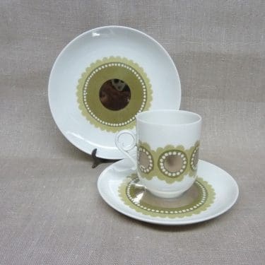 Arabia Tanja kahvikuppi, suunnittelija Esteri Tomula, käsinmaalattu