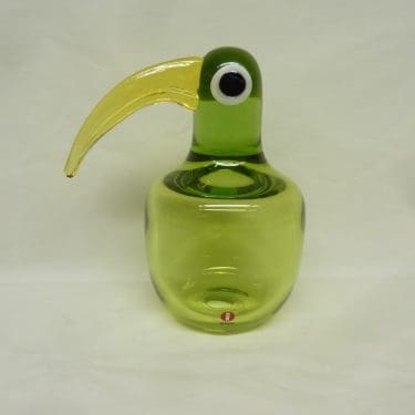 Iittala koristelintu, I Am All Bananas, suunnittelija Anu Penttinen, I Am All Bananas, signeerattu