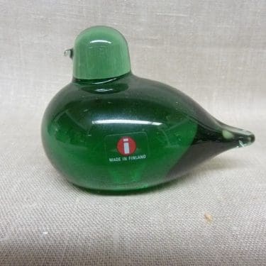 Nuutajärvi koristelintu, Pulmu, suunnittelija Oiva Toikka, Pulmu, pieni, signeerattu