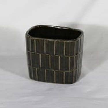 Arabia maljakko, ruskea, suunnittelija Göran Bäck,